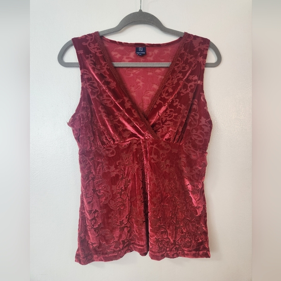 Reitmans vintage velvet sleeveless blouse - Picture 2 of 5